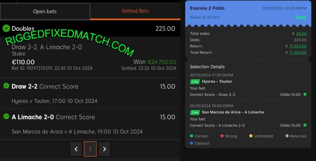 888 RIGGED FIXED MATCH BET