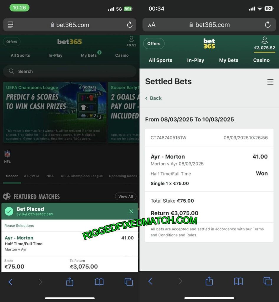 RIGGED FOOTBALL FIXED MATCHES TIPS