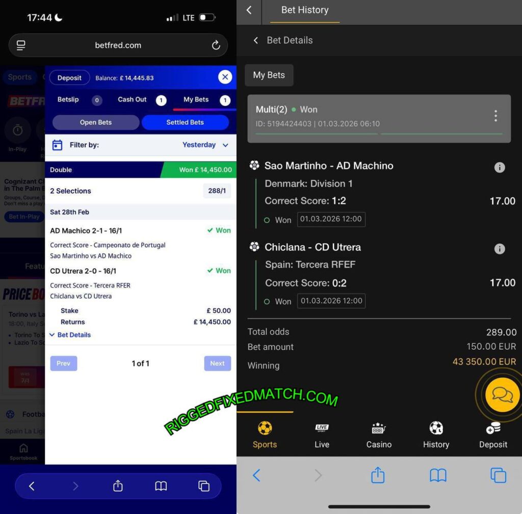 BETFRED SURE FIXED MATCHES TIPS BETFRED SURE FIXED MATCHES TIPS