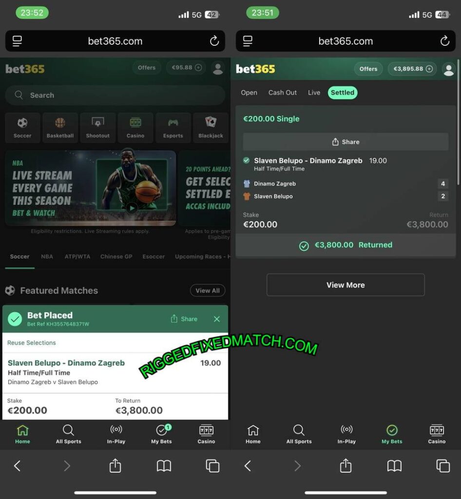 RIGGED BET365 FOOTBALL BETS RIGGED BET365 FOOTBALL BETS