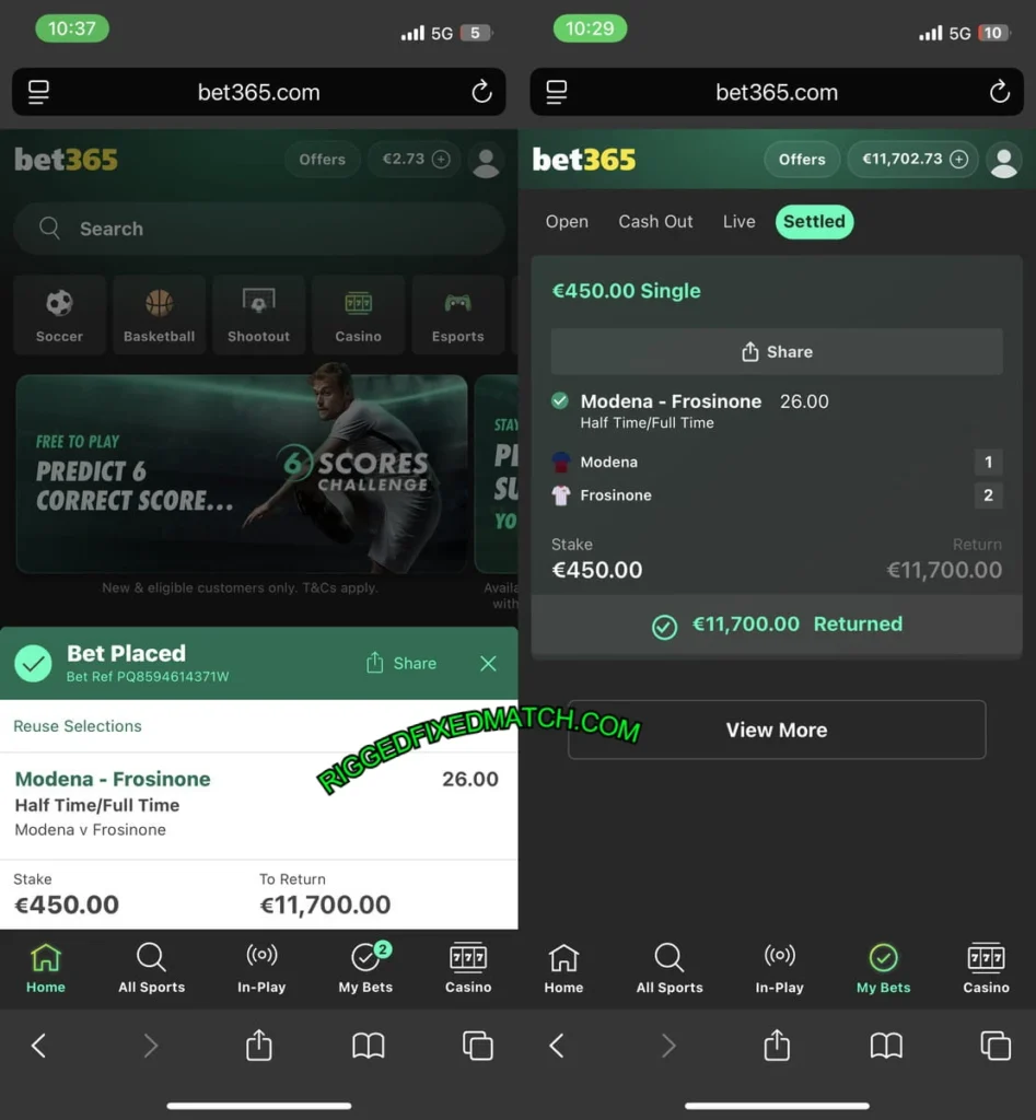 RIGGED HAFLTIME FULLTIME TIPS