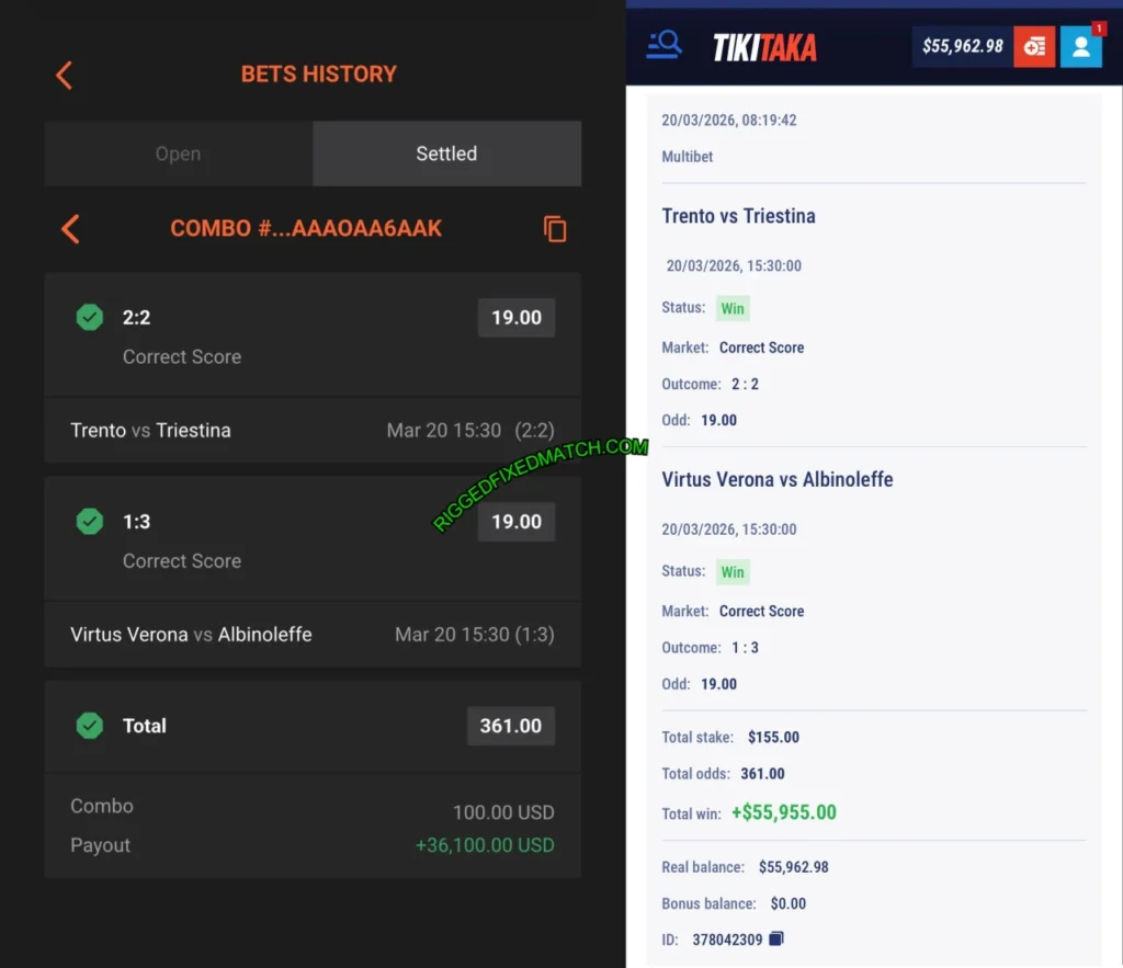 SURIBET FIXED MATCHES 1X2