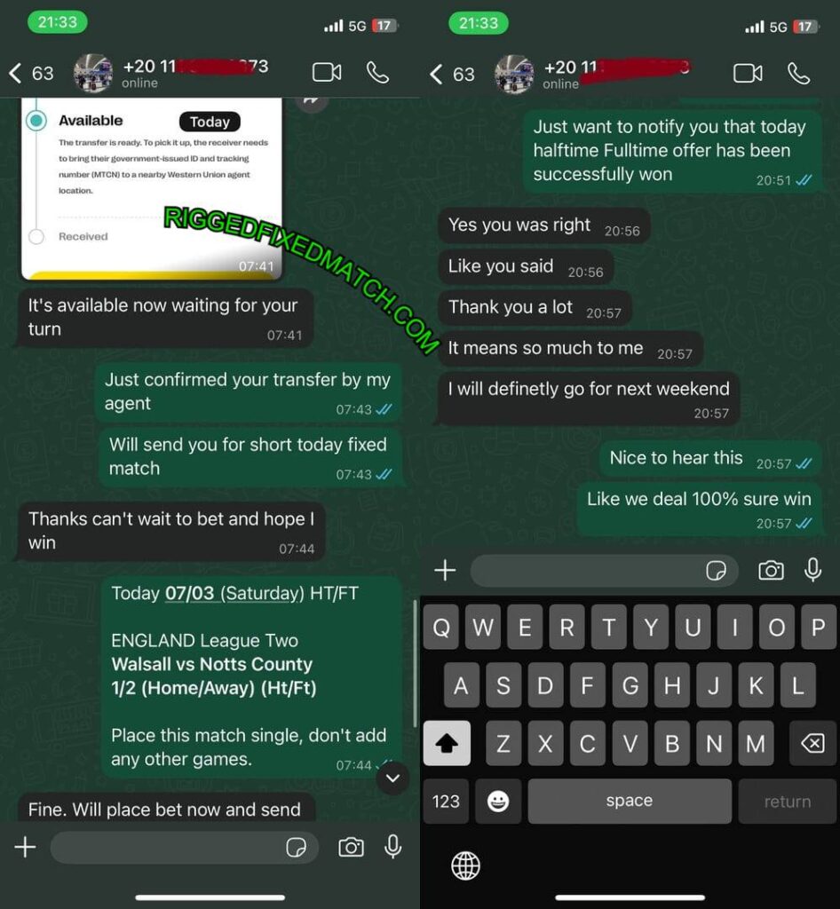 TELEGRAM RIGGED BETTING MATCHES TELEGRAM RIGGED BETTING MATCHES