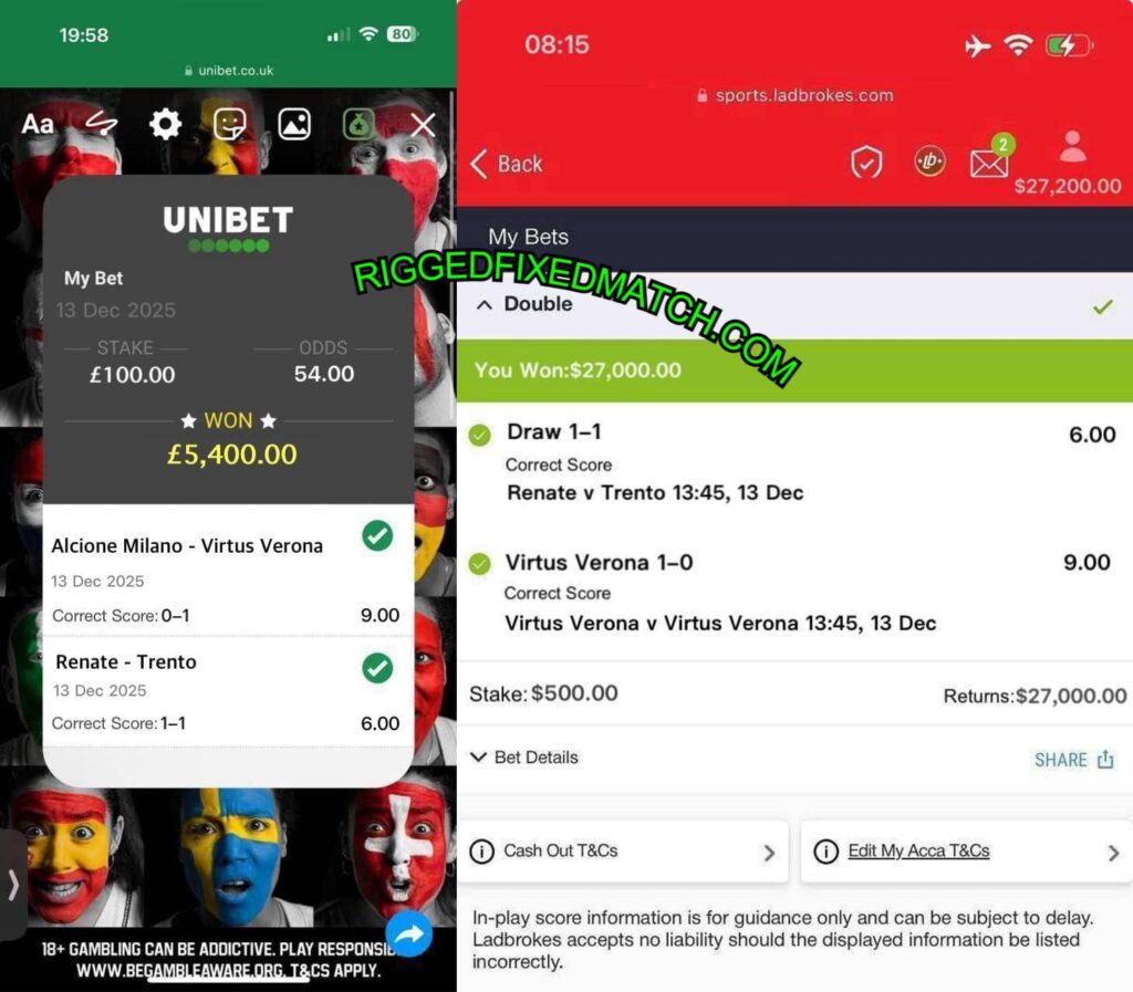 UNIBET FIXED MATCHES TIPS