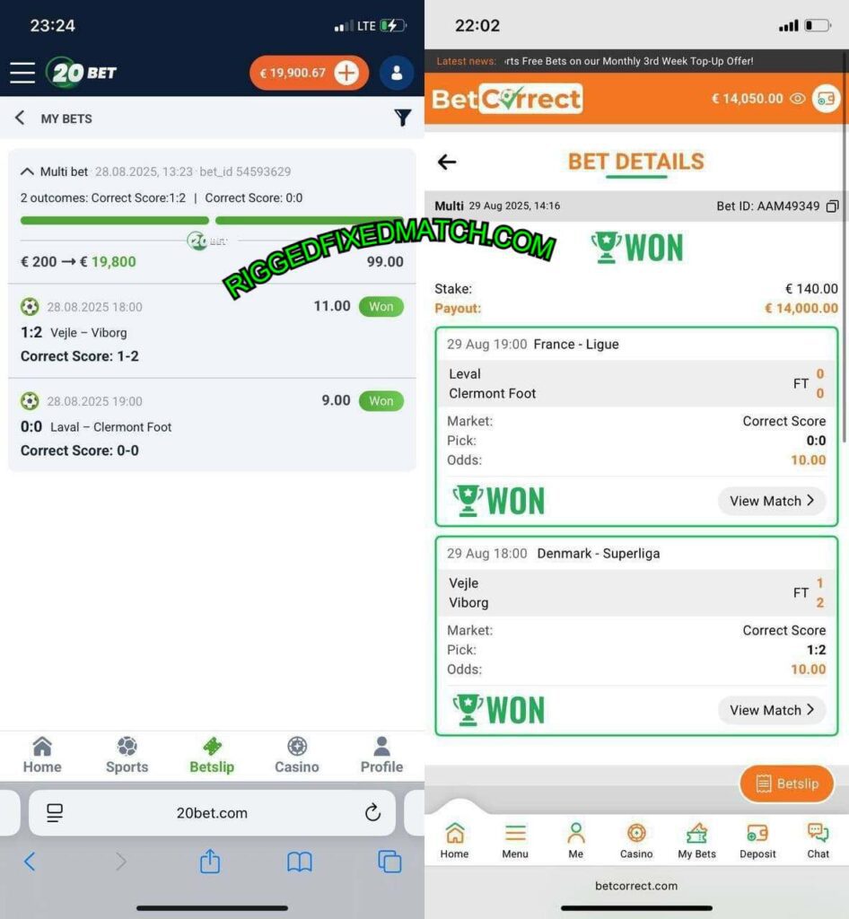 20BET CORRECT SCORE BETTING TIPS