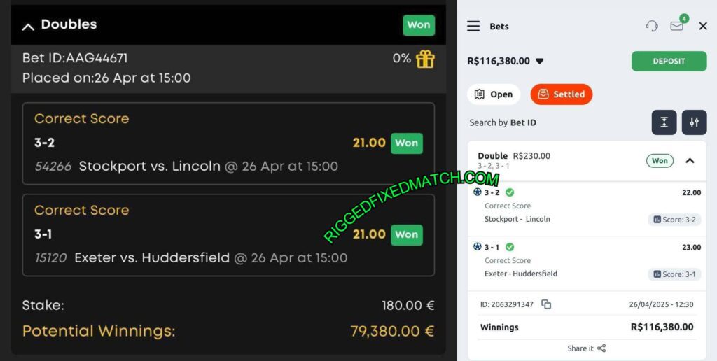BWIN CORRECT SCORE FIXED TIPS