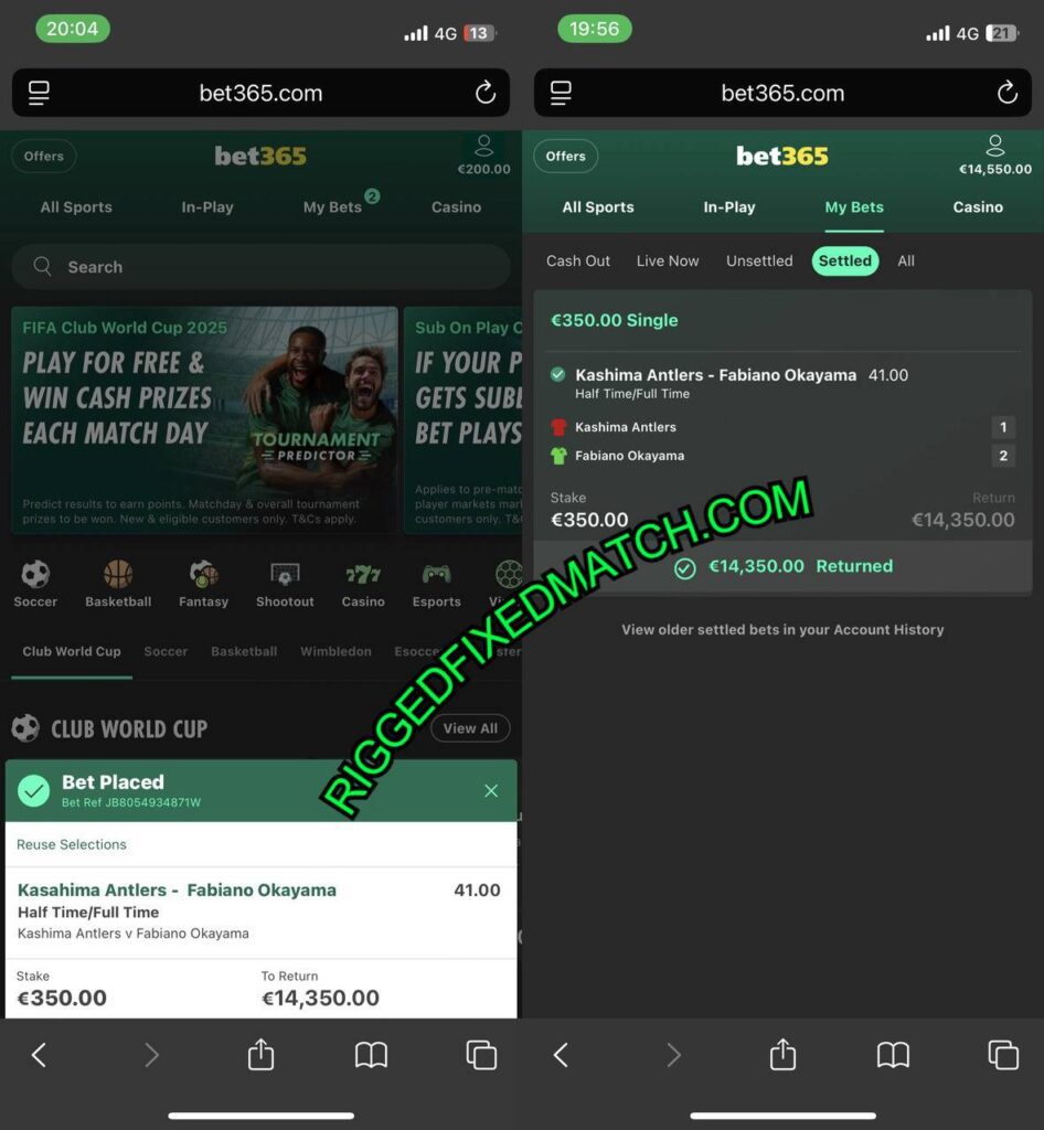 RIGGED BET365 BETTING TIPS
