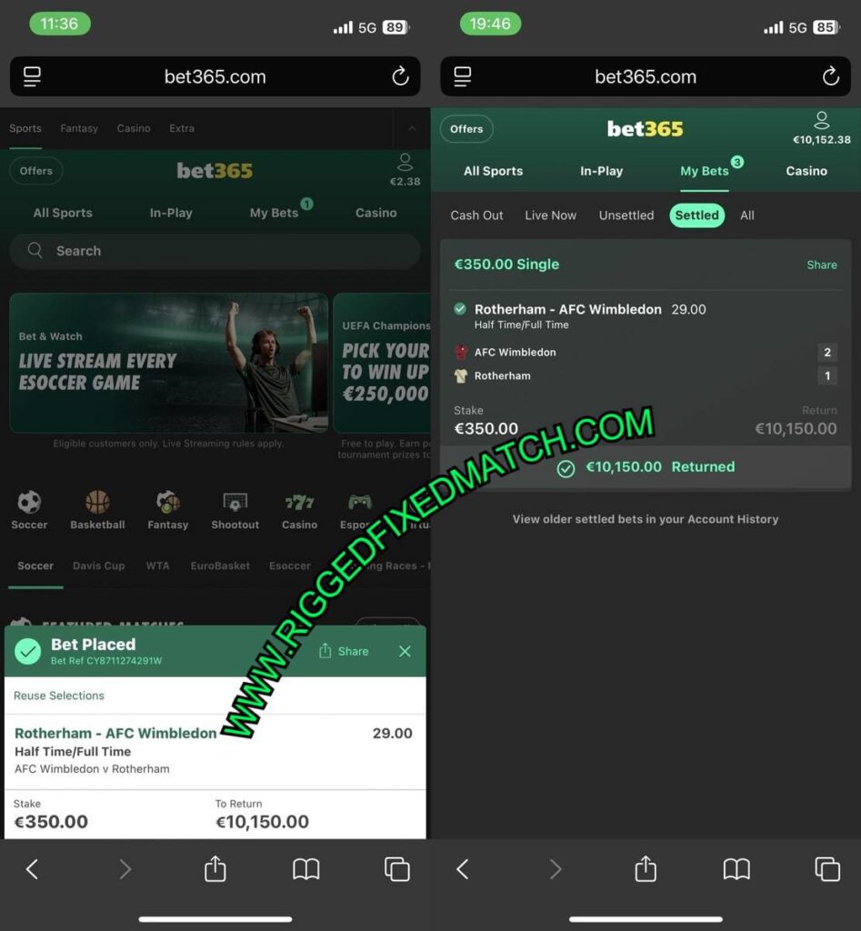 RIGGED FOOTBALL BETTING TIPS