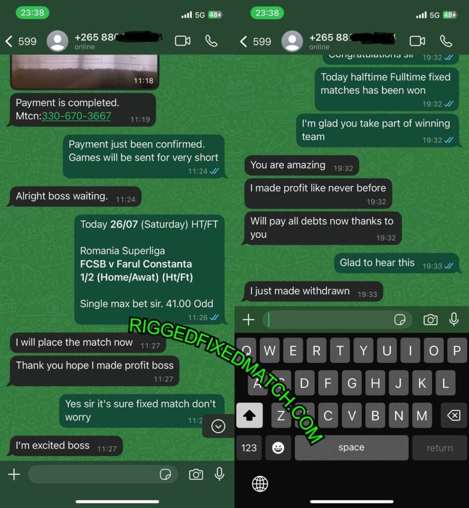RIGGED HTFT FIXED MATCHES TIPS WHATSAPP