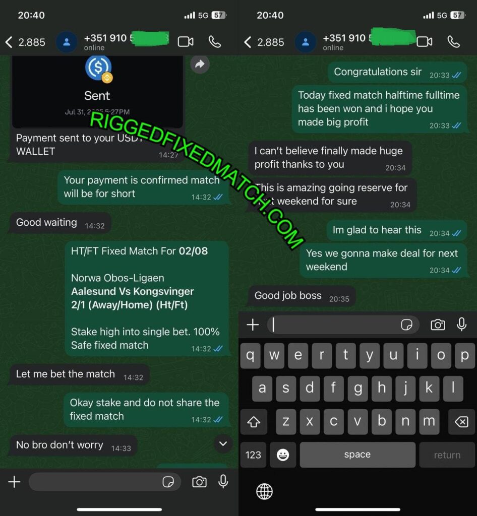 WHATSAPP RIGGED FIXED MATCH TIPS